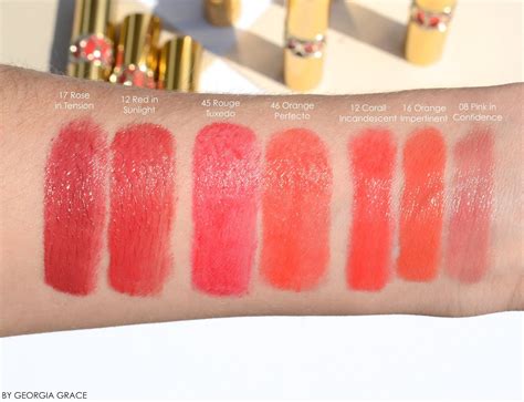 ysl rouge volupte lipstick swatches|ysl rouge volupte shine 16.